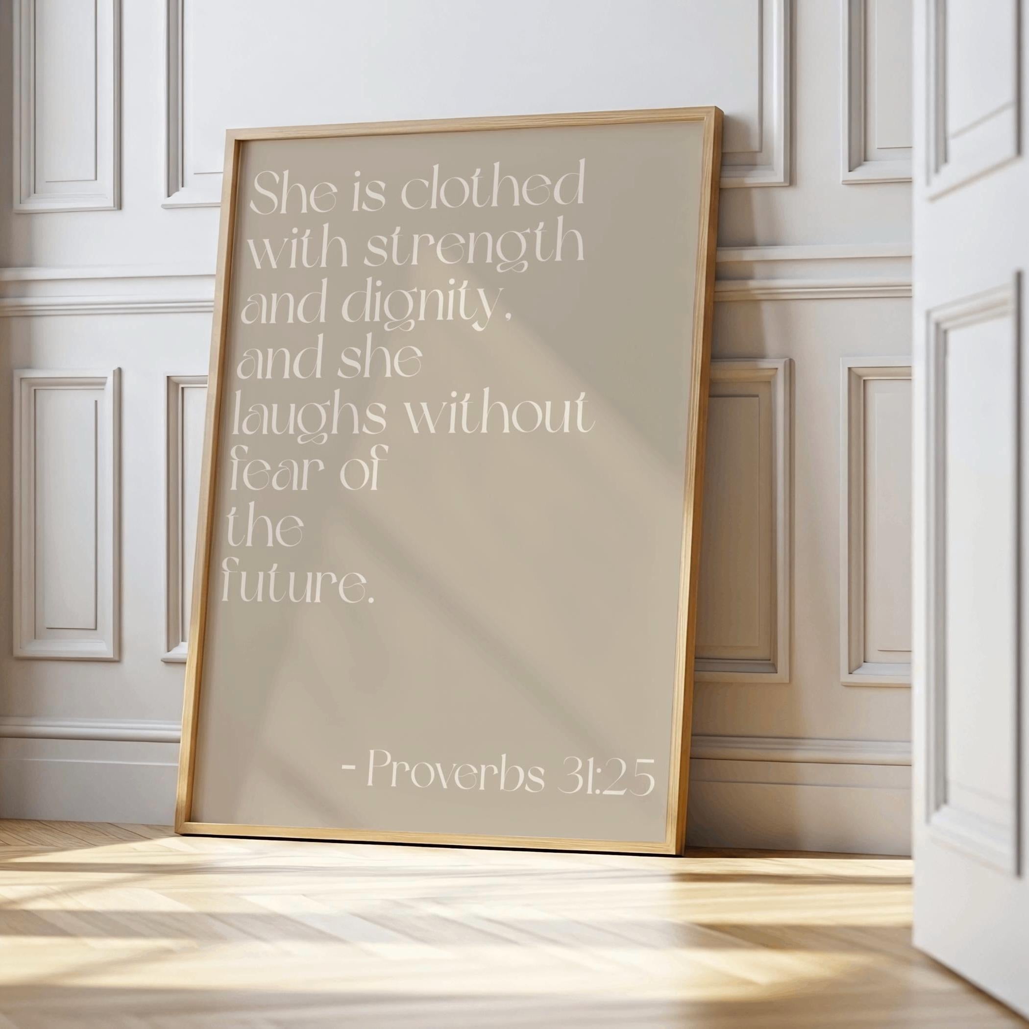 Neutral Christian Wall Art Set of 3 Prints, Bible Verse Printable Bundle, Minimalist Scripture Posters, Modern Religious Decor for Girls